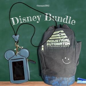 Disney Starwars Backpack with Lanyard Cardholder